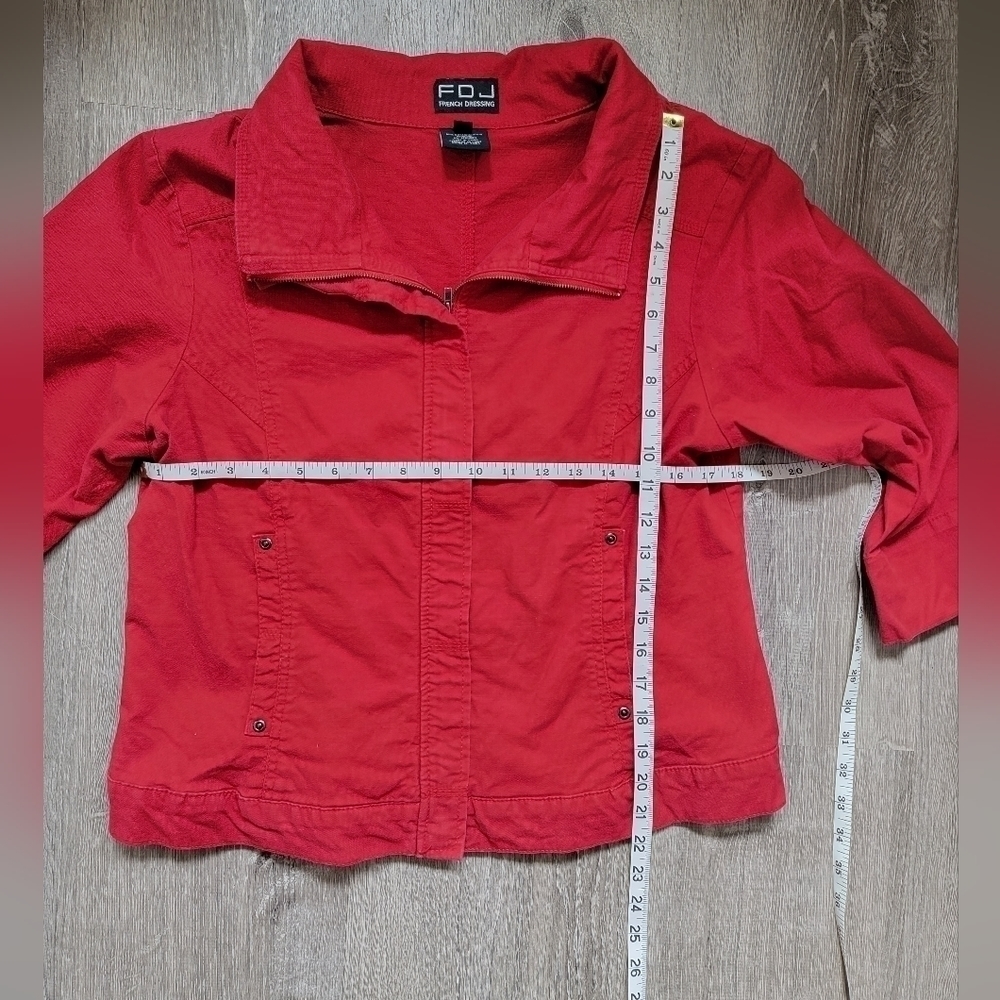 Fdj Cropped Red Jacket - Picture 5 of 6
